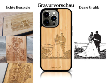 INDIVIDUELL iPhone 14 Pro Bambus-Kunststoff